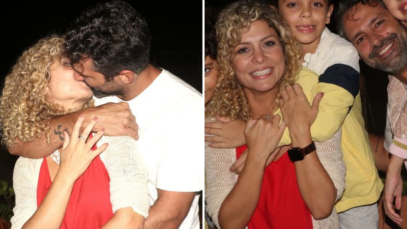 Ficou sério! Bárbara Borges e Iran Malfitano reúnem os filhos e trocam beijos apaixonados - AgNews