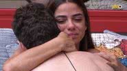 Key Alves e Gustavo não seguraram as lágrimas antes do resultado do primeiro paredão no BBB23 - Reprodução/Globo