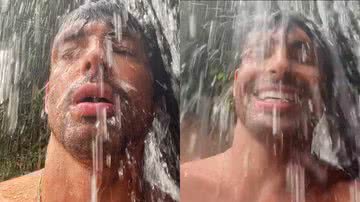 Cauã Reymond sensualiza durante banho de cachoeira e fãs enlouquecem - Instagram