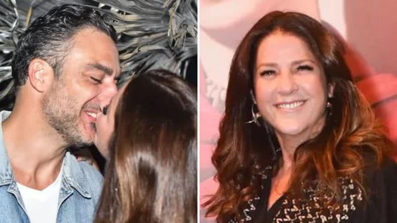 A jornalista Christiane Pelajo beija maridão, Fernando Sita, e reafirmam amor após reconciliação; veja imagens - Reprodução/AgNews