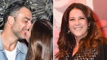 A jornalista Christiane Pelajo beija maridão, Fernando Sita, e reafirmam amor após reconciliação; veja imagens - Reprodução/AgNews