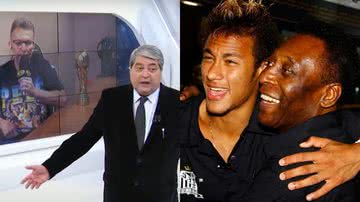 Datena e Neto se uniram para reclamar da falta de Neymar no velório de Pelé - Reprodução/Band/Instagram