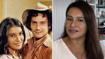 A atriz Dira Paes se despede de Ilya São Paulo em linda homenagem; os dois atuaram juntos como Potira e Jerônimo em Irmãos Coragem (1995) - Reprodução/Instagram