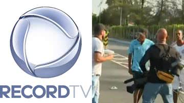 Em vídeo, equipe da Record é agredida durante reportagem e web reage: "Indignado" - Reprodução/Record TV