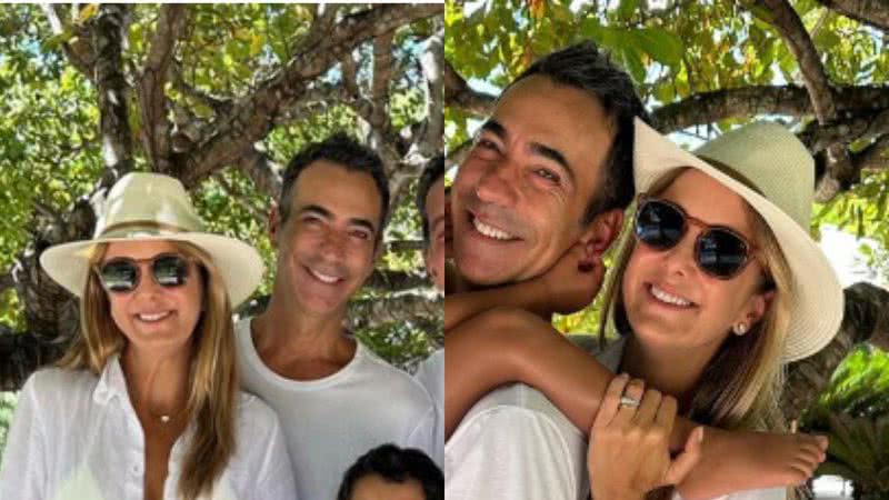 Esposa de Cesar Tralli compartilha clique em família e web se derrete: "Dou valor" - Reprodução\Instagram