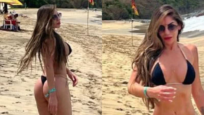 Ex-BBB Anamara vira chacota na web após postar foto na praia: 