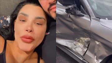 Jenny Miranda surge abatida após grave acidente de carro: "Desejaram minha morte" - Reprodução/Instagram