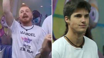 BBB23: Manoel não segura e revida alfinetada de Gabriel: "No meu jogo, a gente fala na cara" - Reprodução/TV Globo