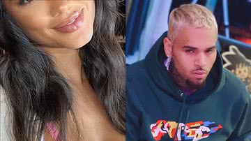 Ex de Neymar, modelo brasileira engata romance com rapper americano Chris Brown - Reprodução/Instagram