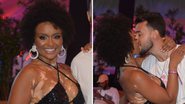 De minissaia e top, ex-BBB Natália Deodato troca beijos quentes com o namorado - AgNews