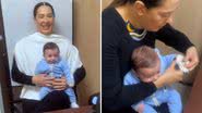 Com apenas 5 meses, Claudia Raia faz o primeiro RG do filho: "Consciente!" - Reprodução/Instagram