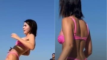 Jade Picon exibe curvas esculturais ao jogar futevôlei na praia - Reprodução/Instagram