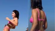 Jade Picon exibe curvas esculturais ao jogar futevôlei na praia - Reprodução/Instagram