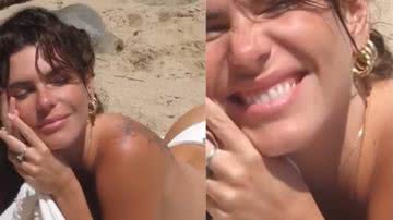 Mariana Goldfarb exibe corpão ao fazer topless em praia em Portugal - Reprodução/Instagram