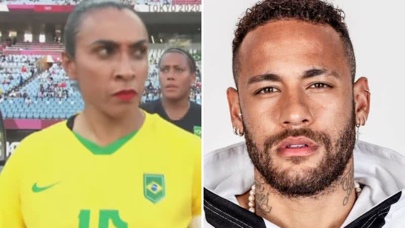 Jogadora mais bem paga da Copa, Marta ganha 100 vezes menos que Neymar - Reprodução/Globo/Instagram