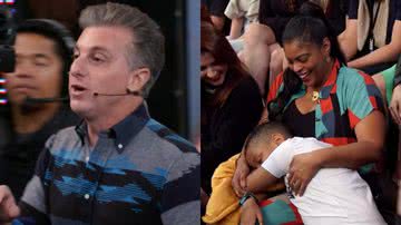 Luciano Huck flagrou uma criança dormindo ao vivo no Domingão com Huck - Reprodução/Globo