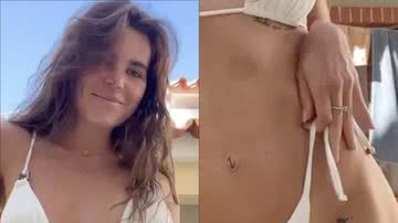 Solteirona, Mariana Goldfarb puxa biquíni fininho e mostra tattoo íntima na virilha: "Vamos?" - Reprodução/Instagram