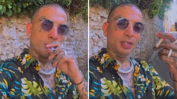 MC Guimê se filma fumando cigarro duvidoso e precisa explicar: "Aqui é legalizado" - Reprodução/Instagram