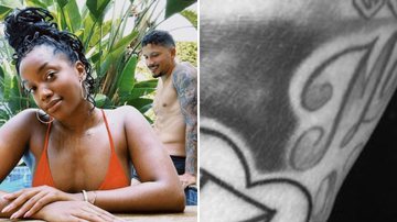 Juntos há 6 meses, Yuri Lima homenageia Iza com tatuagem corajosa: "Se empolgou" - Reprodução/Instagram