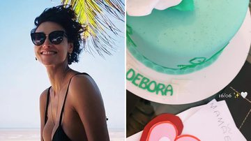 A atriz Débora Nascimento celebra 38 anos e ganha presente intimista da filha, Bella: "Te amo" - Reprodução/Instagram