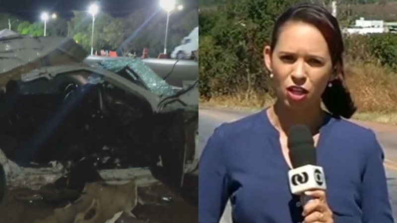 Ex-apresentadora da Globo morre em acidente grave em Goiás - Reprodução/GloboNews e Reprodução/TV Anhanguera