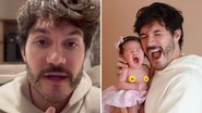 O ex-BBB Eliezer reflete sobre paternidade após o nascimento da filha, Lua DiFelice, fruto de seu casamento com Viih Tube: "Sempre pensei" - Reprodução/Instagram