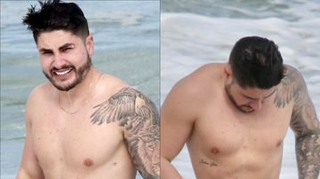 Ex de Jojo Todynho ostenta barriga lipada na praia e polemiza: "Umbigo esquisito" - Fabrício Pioyani/AgNews