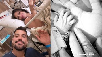 Ex-Fazenda Lipe Ribeiro anuncia nascimento do primeiro filho, Dom, fruto de seu relacionamento com a influenciadora Dessa Catorino: "Choramos horrores" - Reprodução/Instagram