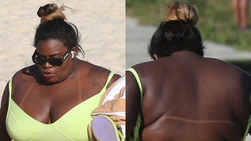 Secou! Jojo Todynho curte praia com calça transparente e deixa as costas nuas - AgNews/Dilson Silva