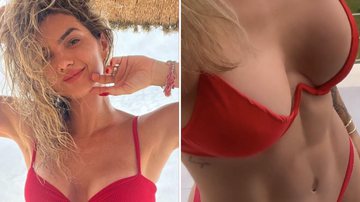 Kelly Key capricha no ângulo e ostenta decotão de biquíni vermelho: "Maravilhosa" - Reprodução/Instagram