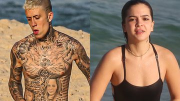 Voltaram ou não? Mel Maia e MC Daniel são flagrados juntos na praia no Rio de Janeiro - AgNews/Delson Silva