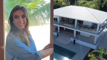 Nicole Bahls deu detalhes de sua nova mansão luxuosa - Reprodução/RecordTV