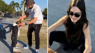 A atriz Thaila Ayala surpreende ao mostrar filho, Francisco, de 1 ano, brincando com skate: "Estilo" - Reprodução/Instagram