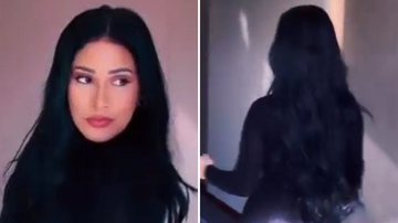 A cantora Simaria aposta em look transparente e dá voltinha estratégica; veja o vídeo - Reprodução/Instagram