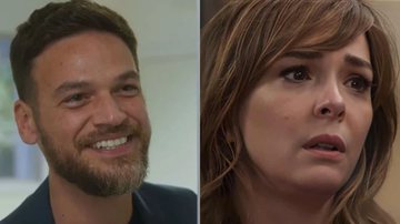 Vai na Fé: Sem teto, Theo revida e deixa Clara na sarjeta - Reprodução/TV Globo