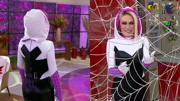 Ana Maria Braga faturou alto ao se fantasiar de Spider-Gwen para uma ação publicitária - Reprodução/Globo