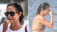 Aos 59 anos, Andréa Beltrão exibe corpo real ao ir à praia de biquíni - Reprodução/ Instagram