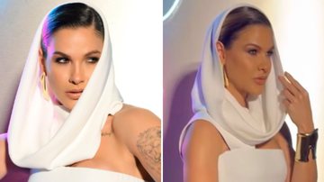 A modelo Andressa Suita vira alvo de críticas nas redes sociais após ousar com um look 'toalha' para ir em um evento de luxo: "Não dá pra elogiar" - Reprodução/Instagram