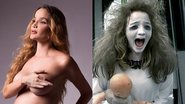 Ex-Menina Fantasma, tira a roupa e exibe barrigão na reta final da gravidez - Reprodução/Instagram/Ingryd Alves e Reprodução/SBT