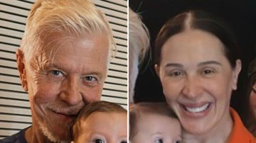 A atriz Claudia Raia recebe Miguel Falabella e a figurinista Gogoia Sampaio, mas os fãs notam mudança em bebê: "Cada dia mais" - Reprodução/Instagram