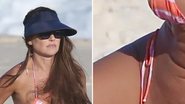 A atriz Deborah Secco aposta em biquíni cavado e revela demais em praia no Rio de Janeiro; confira os cliques ousados - Reprodução/AgNews