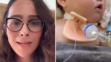 Esposa de Juliano Cazarré faz atualização após filha passar por cirurgia: "Se recuperando" - Reprodução/Instagram