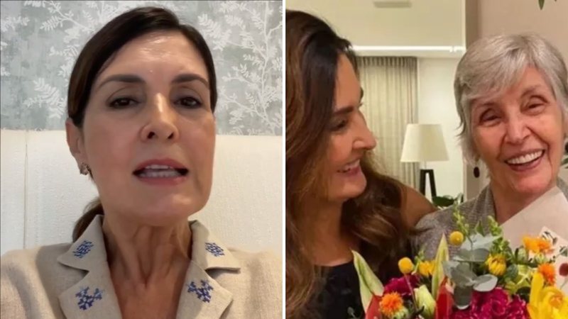 Fátima Bernardes se emociona com alta da mãe após internação surpresa: "Tudo bem" - Reprodução/Instagram