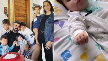 A pequena Maria Guilhermina, filha de Letícia e Juliano Cazarré, passa por novo procedimento no coração em São Paulo; confira - Reprodução/Instagram