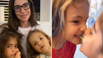 As filhas de Ivete Sangalo, Marina e Helena, brigam por comida e fãs se surpreendem nas redes sociais: "Enormes" - Reprodução/Instagram