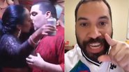 Irmã de Gil do Vigor dá beijão em jornalista após humilhação em reality - Reprodução/ Record e Reprodução/ Instagram