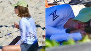 Bela adormecida? De shortinho apertado, Jade Picon é flagrada tirando cochilo na praia - AgNews/Fabrício Pioyani