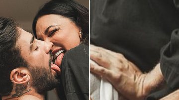 A modelo Juju Salimeni surge em posição ousada com o noivo e causa polêmica nas redes sociais: "Vulgar" - Reprodução/Instagram