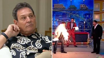 O apresentador Luis Ricardo relembra acidente grave com fogo que sofreu no SBT: "Deformado" - Reprodução/SBT