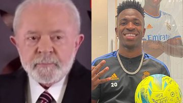 Lula toma decisão após crime cometido contra Vinícius Jr na Espanha: "Sérias providências" - Reprodução/Twitter e Reprodução/Instagram